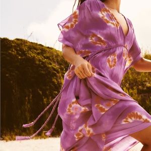 Zara Purple Tie-Dye Dress